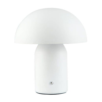 Hstrends modern rechargeable mushroom table lamp with touch dimmer, featuring a sleek design and soft ambient lighting.