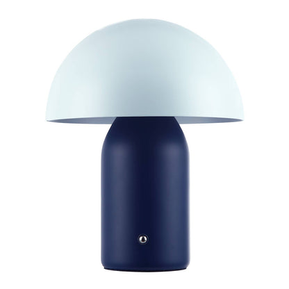 Hstrends modern rechargeable mushroom table lamp with touch dimmer, featuring a sleek design and soft ambient lighting.