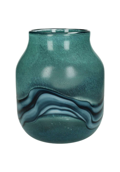 Organic green vase by Casa Josephine Jenno, showcasing a Nature's Inspired design with a textured, eco-friendly ceramic finish.