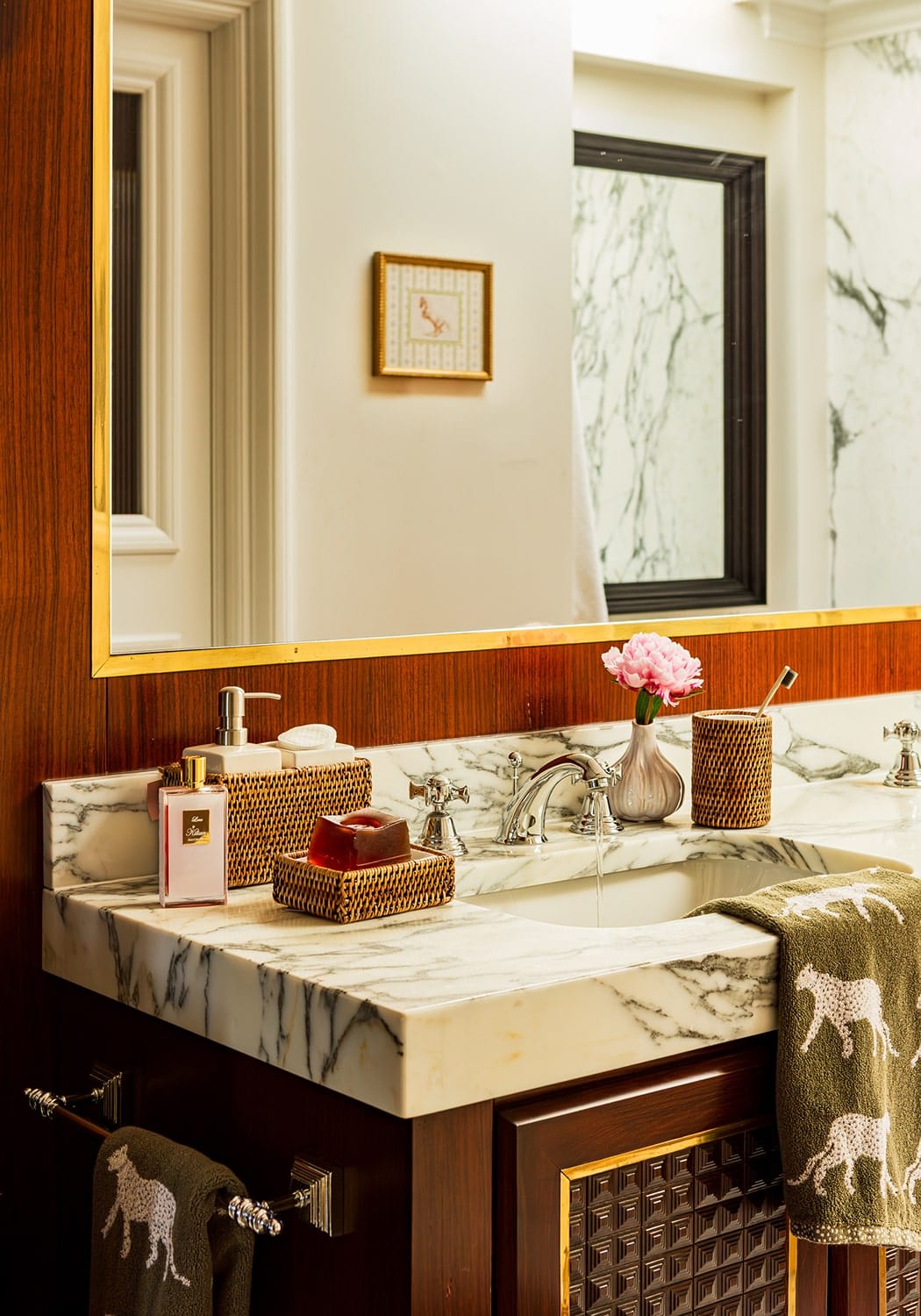 Casa by Josephine Jenno Rosie's Wicker Rattan Wash Wonder bathroom accessory in woven wicker and rattan design.