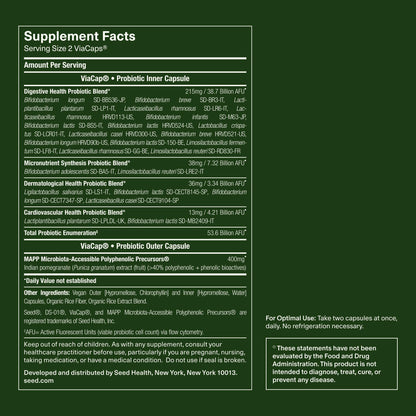 Seed DS-01® Daily Synbiotic | 24-Strain Prebiotic & Probiotic | 60 Capsules
