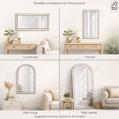 Takara black metal full-length rectangle mirror, 160cm x 60cm, modern design for bedroom or hallway decor.