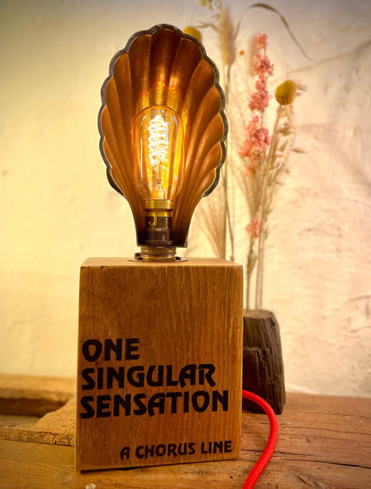 Personalised Theatre Footlight Lamp | Unique Drama Gift &amp; Stage Table Light