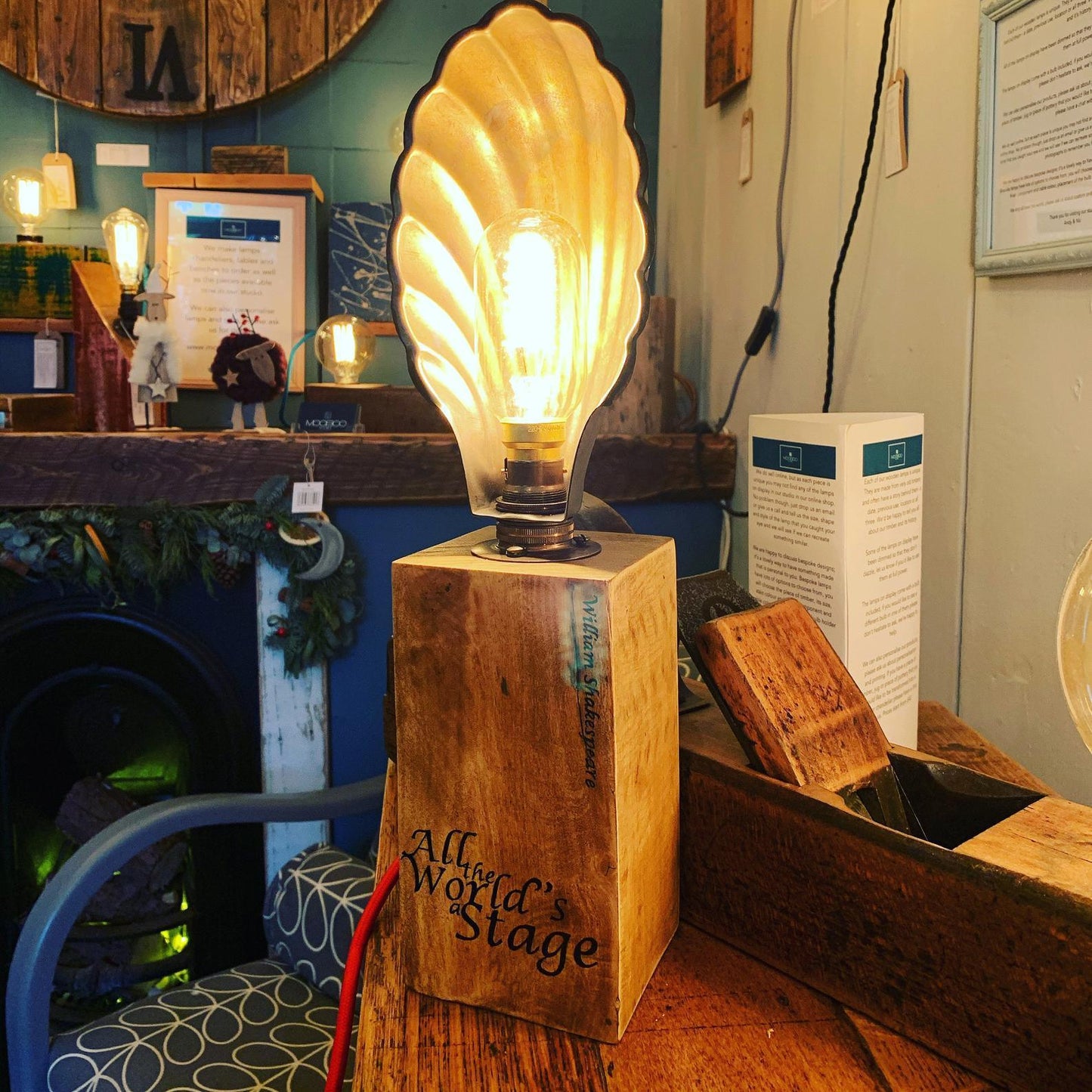 Personalised Theatre Footlight Lamp | Unique Drama Gift &amp; Stage Table Light