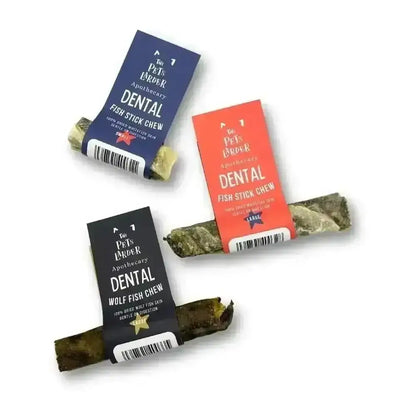 Wolf Fish Stick Chew for Dogs - Large Natural Fish Skin Dog Treat