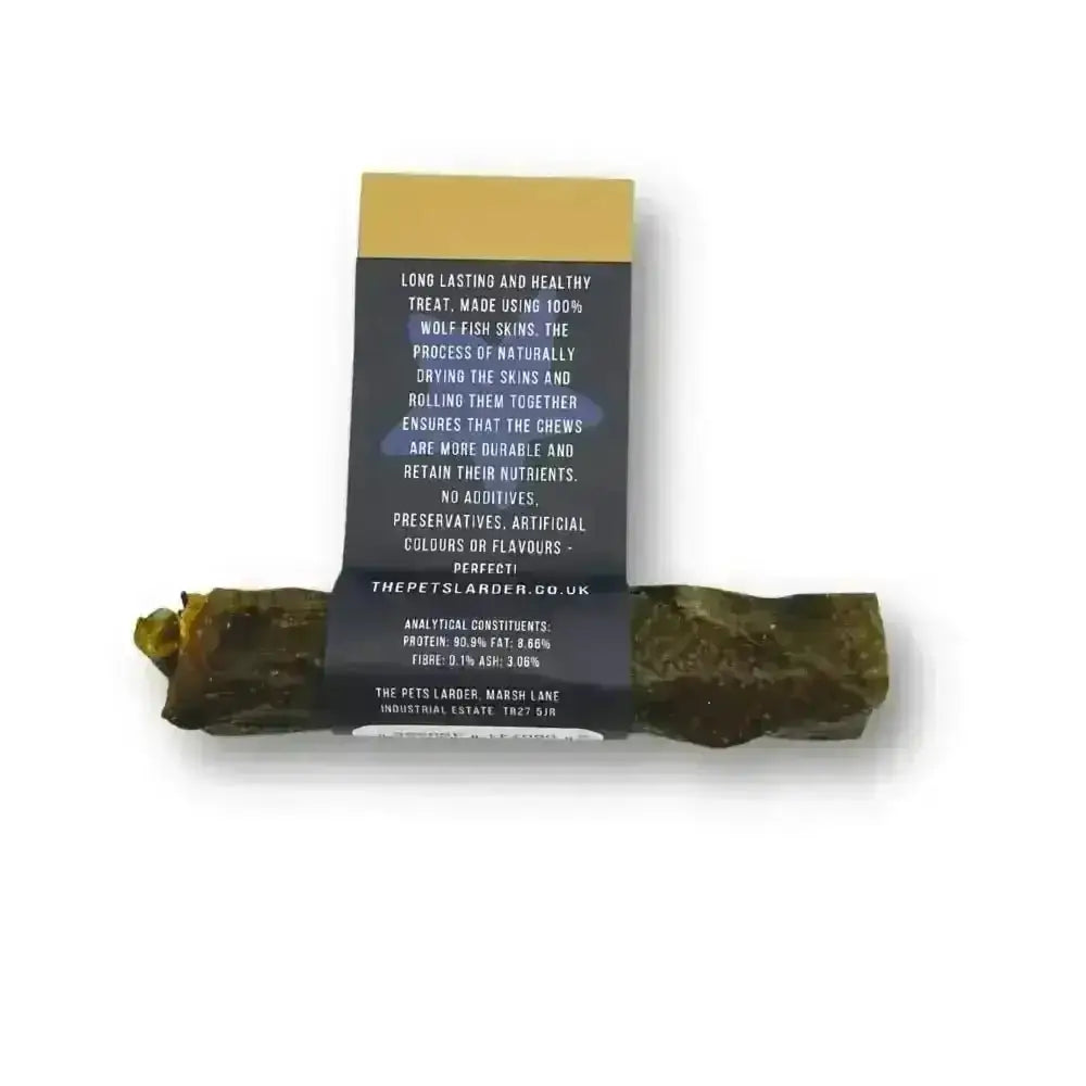 Wolf Fish Stick Chew for Dogs - Large Natural Fish Skin Dog Treat