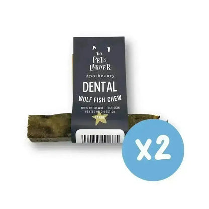 Wolf Fish Stick Chew for Dogs - Large Natural Fish Skin Dog Treat