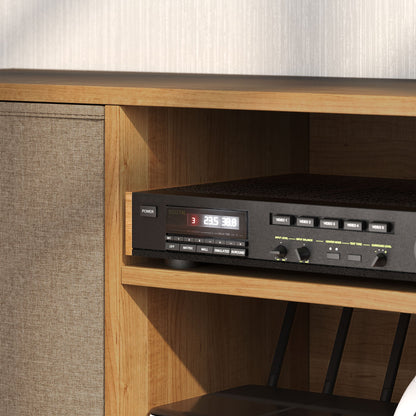 HOMCOM Modern TV Cabinet Stand w/ Shelves & Drawers, Bedroom